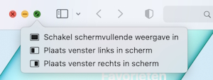 Split view op Mac